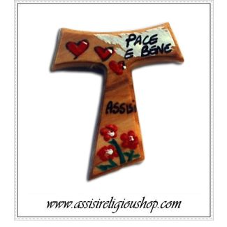Tau dipinto Assisi Pace e Bene