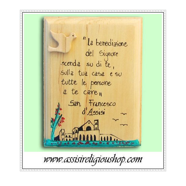 Quadretto legno "Benedizione della Casa"