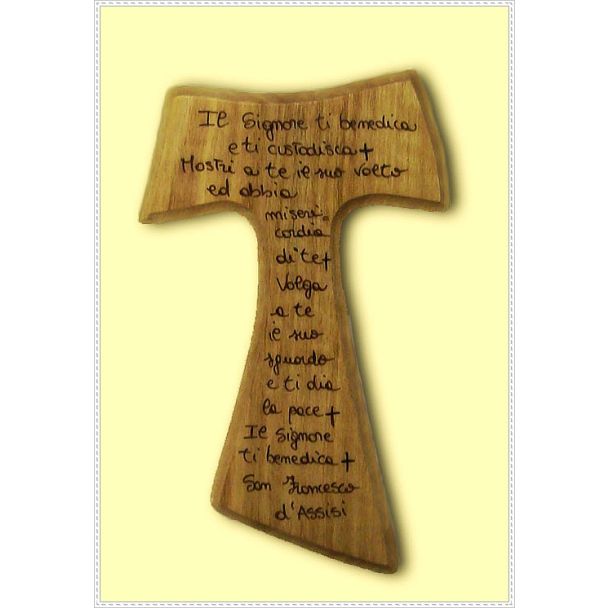 Tau con la benedizione di San Francesco