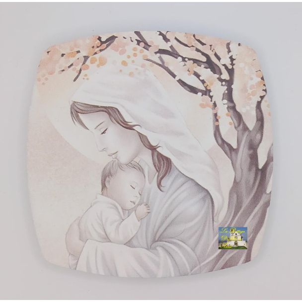 Madonna con bambino su legno