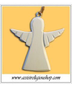 Angel in white wood