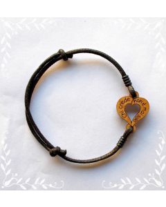 Bracelet "He who believes is never alone"